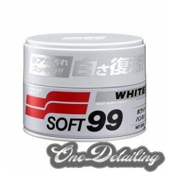 Soft99 White Soft Wax 350g - wosk do białych lakierów niemetalicznych